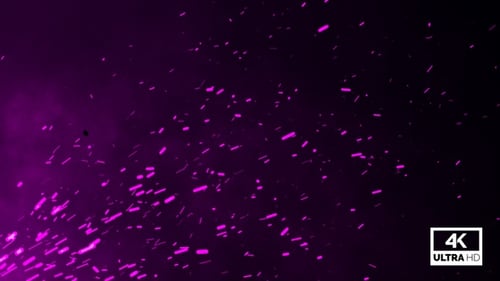 Abstract Glowing Magenta Particle Swirl Background Loop
