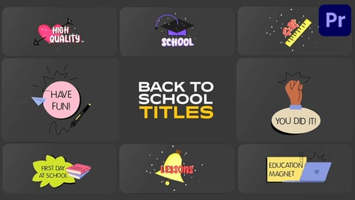 School Life Titles for Premiere Pro