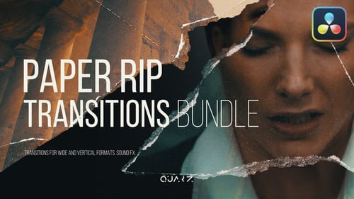 Paper Rip Transitions for DaVinci Resolve