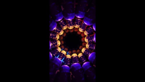 Spooky Skull and Cross Tunnel Loop for Halloween