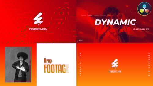 Fast Modern Opener for DaVinci Resolve