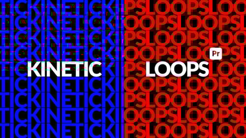 Kinetic Loop Titles for Premiere Pro - Seamless Animated Typography Motion Template