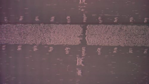 Retro Digital TV Glitch Transition Effect