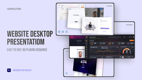 Minimal Website Presentation MOGRT