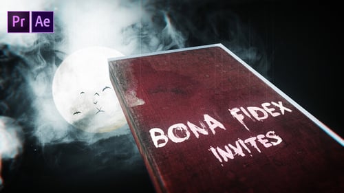 Spooky Halloween Cinematic Title with Burning Paper Effect