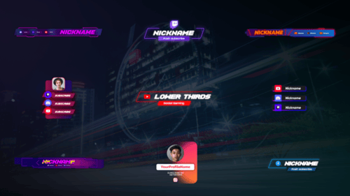 Jogos sociais Lower Thirds | Premiere Pro