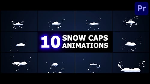 Snow Caps Animations | Premiere Pro MOGRT