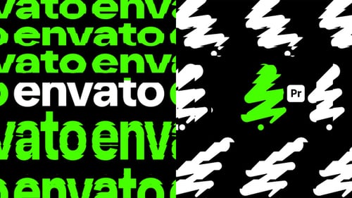 Kinetic Loop Logos for Premiere Pro - Seamless Animated Brand Reveal Motion Template