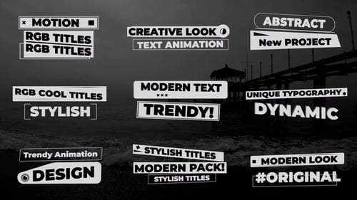 Dynamic Glitch Text Animations with RGB Split Effects