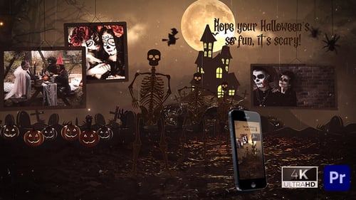 Halloween Intro Skeleton Dance - Premiere Pro