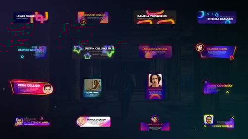 Vibrant Gradient Lower Thirds for Modern Videos
