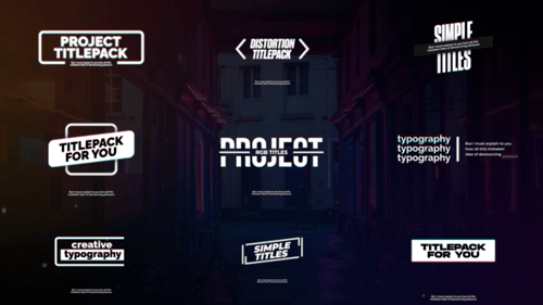 Dynamic RGB Glitch Text Animations and Title Overlays