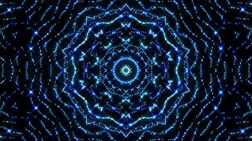 Abstract Geometric Kaleidoscope Loop Background