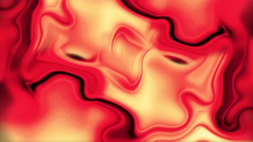 Fluid Abstract Red and Orange Organic Swirls Background