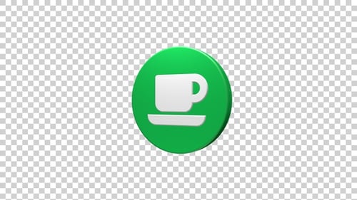 Kaffeetasse Icon rotieren