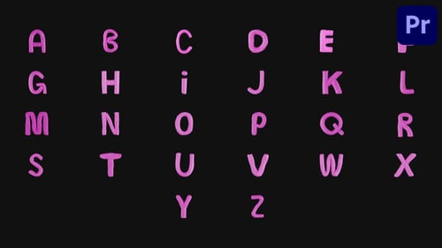 Plasticine Animated Typeface | Premiere Pro MOGRT
