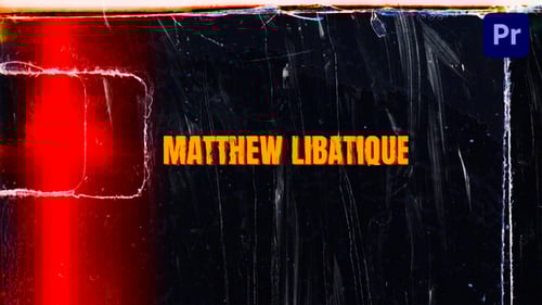 Vintage Film Damage Cinematic Logo Opener