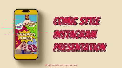 Comic Style Instagram Reels and Story Opener