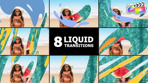 Dynamic Liquid Transitions and Fluid Animated Effects Pack
