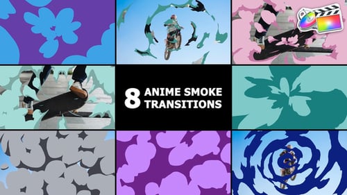 Anime Dymanic Smoke Transitions | FCPX