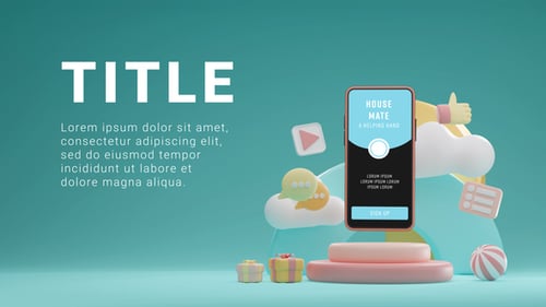 Trendy 3D App Presentation