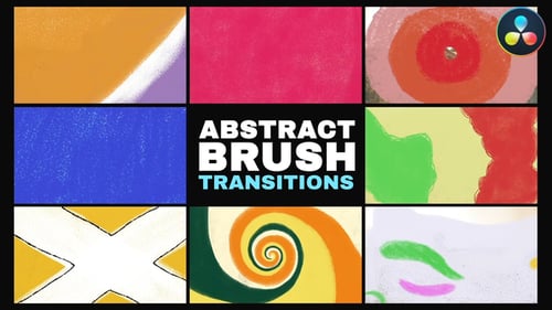 Abstract Brush Transitions for DaVinci Resolve