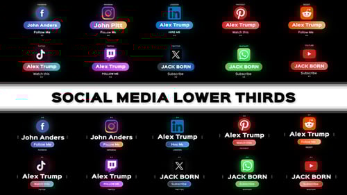 Social Media Lower Thirds