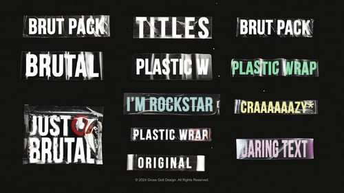 Plastic Tape Titles