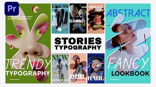 Dynamic Vertical Stories Typography with Modern Creative Layouts