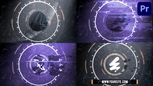 Logotipo de Epic Glitch para Premiere Pro