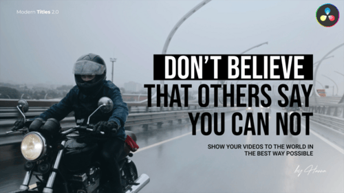 Modern Titles 2.0 - DR