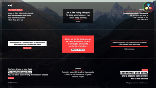 Text Quotes 2.0 \ DR