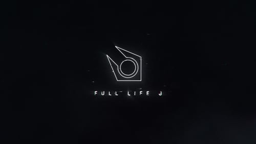 Digital Glitch Logo Reveal Opener with Edge Line Effect