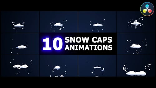 Snow Caps Animations | DaVinci Resolve