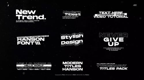Typography Titles 3.0 | FCPX & Apple Motion