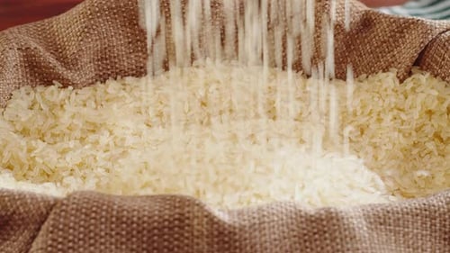 Rice Texture Closeup