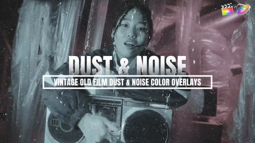 Vintage Old Film Dust and Noise Color Overlays | DR