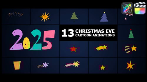 Christmas Eve Cartoon Animations | FCPX