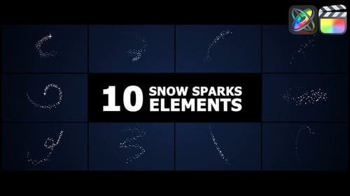 Snow Sparks Elements | FCPX