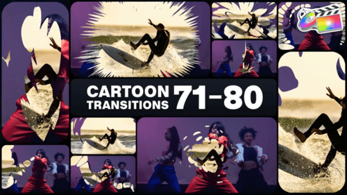 Cartoon Transitions for FCPX