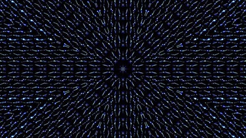 Lumière abstraite brillante gouvernant la couleur bleue, kaléidoscope