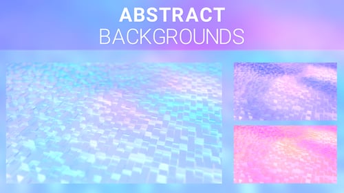 Animated Abstract Geometric Cubes Background