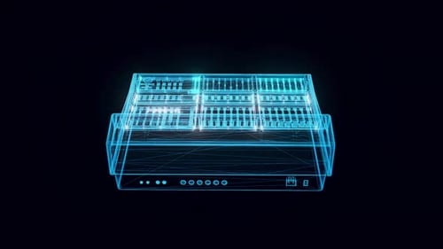 Sound Mixer Hologram Rotating 4k