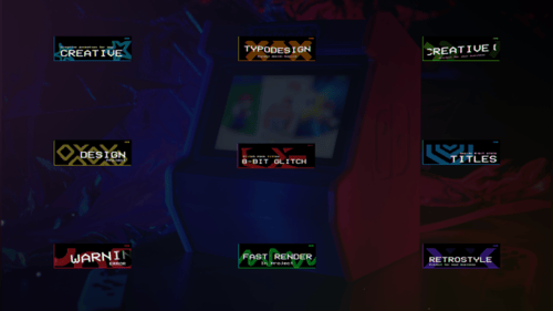 8-Bit Titles | Premiere Pro