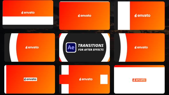 Transiciones para After Effects, Elementos Incluyendo: transiciones y ...
