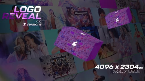 Mosaic Photo Wall and Logo Reveal