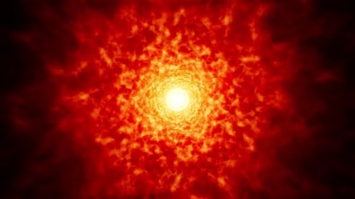 Boucle de fond de feu de turbulence fractale 4K