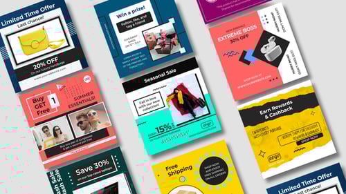 Clean Animated Social Media Marketing Post Templates