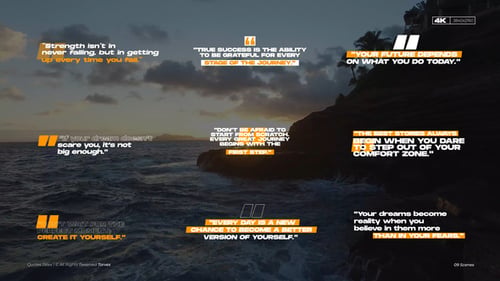 Animated Kinetic Quote Titles for Modern Video Edits