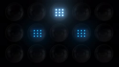 12 Blue Light Flashing Loop 4k Pack